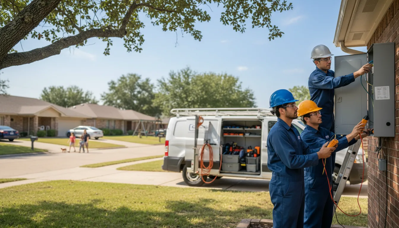 Certified electrician providing emergency electrical services in Glencoe, OK